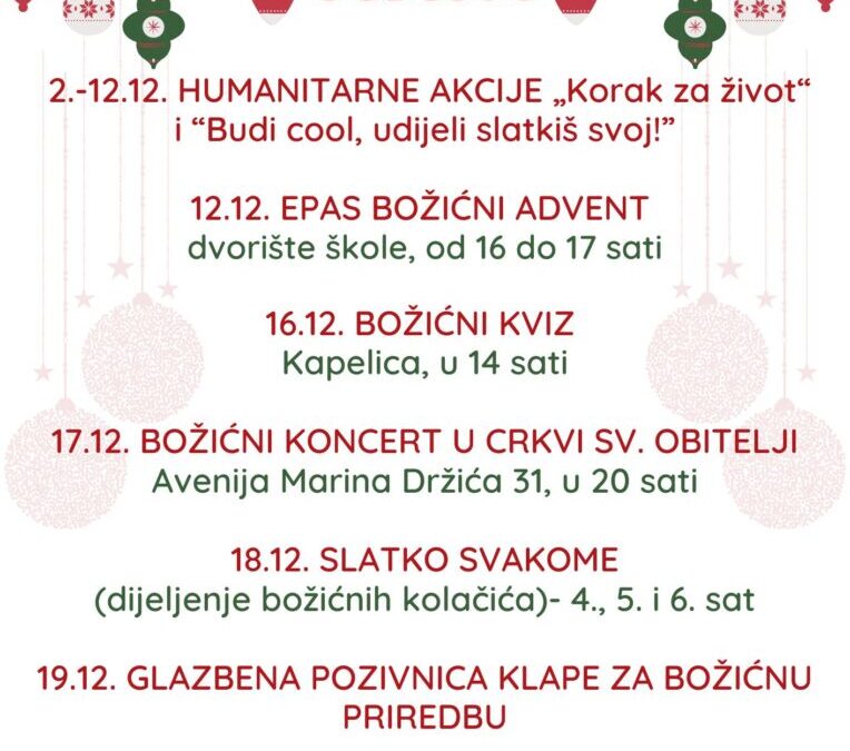 Božićni dani u Sedmoj